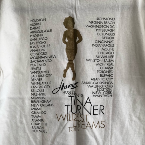 Rare Vintage 90s Tina Turner Wildest Dream Tour Hanes Tee - Picture 5 of 8